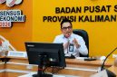 Kepala BPS Provinsi Kalimantan Tengah Toto Haryanto Silitonga menyampaikan perkembangan indikator ekonomi dan sosial Kalimantan Tengah dalam Berita Resmi Statistik, Selasa (1/9/26).