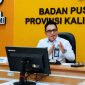 Kepala BPS Provinsi Kalimantan Tengah Toto Haryanto Silitonga menyampaikan perkembangan indikator ekonomi dan sosial Kalimantan Tengah dalam Berita Resmi Statistik, Selasa (1/9/26).