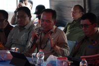 Gubernur Kalimantan Tengah Agustiar Sabran memimpin Rapat Evaluasi Penanggulangan Karhutla di Pos Lapangan Karhutla Jekan Raya, Palangka Raya, Jumat (11/9/26).