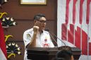 Asisten Ekonomi dan Pembangunan Setda Kalteng Anang Dirjo menyampaikan sambutan tertulis Gubernur Kalteng Agustiar Sabran dalam FGD Pengendalian Kebakaran Hutan dan Lahan di Aula Jayang Tingang, Kantor Gubernur Kalteng, Rabu (23/9/26).