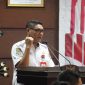 Asisten Ekonomi dan Pembangunan Setda Kalteng Anang Dirjo menyampaikan sambutan tertulis Gubernur Kalteng Agustiar Sabran dalam FGD Pengendalian Kebakaran Hutan dan Lahan di Aula Jayang Tingang, Kantor Gubernur Kalteng, Rabu (23/9/26).