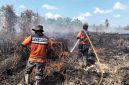 Tim gabungan melakukan pemantauan dan penanganan kebakaran hutan dan lahan di wilayah Kalimantan Tengah sebagai bagian dari upaya mengendalikan titik panas dan mencegah meluasnya karhutla, September 2026.