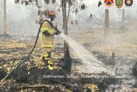 Tim Satgas Gabungan melakukan pemadaman dan pengendalian kebakaran hutan dan lahan di sejumlah wilayah Kalimantan Tengah sebagai bagian dari penanganan darurat karhutla, Sabtu (27/9/26).