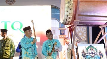 Pembukaan MTQ XI Tingkat Kabupaten Murung Raya di Kecamatan Laung Tuhup, Kamis (24/9/2026) malam.
