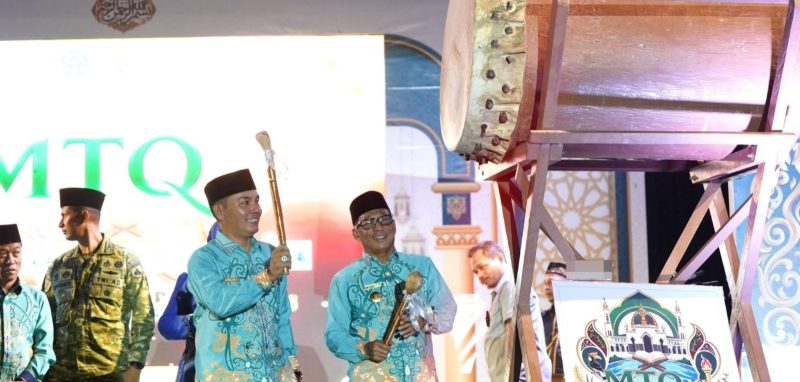 Pembukaan MTQ XI Tingkat Kabupaten Murung Raya di Kecamatan Laung Tuhup, Kamis (24/9/2026) malam.