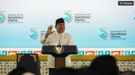 Presiden Prabowo Subianto saat membuka Muktamar ke-35 NU di Jombang, Kamis (27/8/2026). [Suara.com/dok]