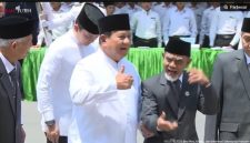 Pesiden RI Prabowo Subianto menghadiri Resepsi Kesyukuran 100 Tahun Pondok Modern Darussalam Gontor (PMDG) di Kabupaten Ponorogo. (tangkap layar) 
