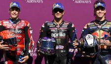 Marc Marquez, Jorge Martin, dan Pedro Acosta. (MotoGP.com)