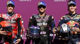 Marc Marquez, Jorge Martin, dan Pedro Acosta. (MotoGP.com)