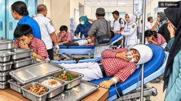 Ilustrasi pelajar di Kabupaten Pati keracunan MBG. [Dok Suara.com/AI]