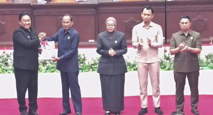 Dewan Perwakilan Rakyat Daerah (DPRD) Provinsi Kalimantan Tengah menggelar Rapat Paripurna Ke-5 Masa Persidangan I Tahun Sidang 2026 di Ruang Rapat Paripurna DPRD Kalteng, Palangka Raya, Senin (14/9/2026). (Istimewa)