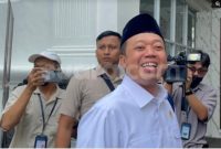 Menteri ATR/BPN Nusron Wahid di Kompleks Istana Kepresidenan Jakarta. (Suara.com/Novian) 