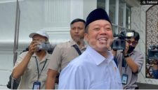Menteri ATR/BPN Nusron Wahid di Kompleks Istana Kepresidenan Jakarta. (Suara.com/Novian) 