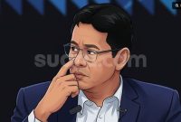 Purbaya Yudhi Sadewa resmi dicopot Presiden Prabowo Subianto dari posisinya sebagai Menteri Keuangan pada Senin (14/9/2026). Desain Suara.com/AI 