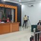 Suasana sidang perdana perkara dugaan suap pengadaan Smart Board dan Chromebook di Dinas Pendidikan dan Kebudayaan Kabupaten Muara Enim 