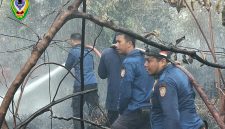 Anggota Damkar berjibaku memadamkan api saat terjadi kebakaran hutan dan lahan (karhutla) di Kabupaten Seruyan. Pemkab Seruyan menyiapkan bantuan sebesar Rp50 juta untuk setiap rumah warga yang terdampak kebakaran. Bantuan tersebut akan digunakan untuk membeli bahan bangunan dan membayar upah tukang guna memperbaiki rumah yang rusak akibat kebakaran.