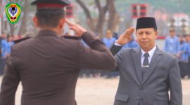Wakil Bupati Seruyan, H. Supian, S.Ag., bertindak sebagai inspektur upacara pada pelaksanaan upacara peringatan Hari Kesaktian Pancasila 2026 di halaman Kantor Bupati Seruyan, Kamis (1/10/2026).