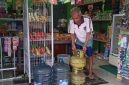 PRODUKTIF DI HARI TUA - Pensiunan PNS Dinas Sosial Seruyan, Pak Soeyamto (73), saat menata barang dagangan di kios sembakonya di Desa Persil Raya, Seruyan Hilir, Kalimantan Tengah, Jumat (30/10/2026). Jaminan masa tua dari TASPEN memberikan ketenangan finansial bagi beliau untuk tetap aktif dan mandiri di masa purnabakti.