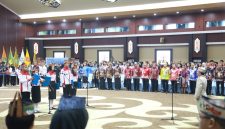 Gubernur Kalimantan Tengah Agustiar Sabran memimpin Upacara Peringatan Hari Sumpah Pemuda ke-98 yang dirangkaikan dengan Ikrar Bersama Anak Bangsa Tingkat Provinsi Kalimantan Tengah Tahun 2026 di Aula Jayang Tingang, Kantor Gubernur Kalteng, Rabu (28/10/26).