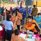 Suasana kegiatan Geber Prokes (Gerakan Bersama Capaian Program Prioritas Kesehatan) di Desa Pangke, Kecamatan Seruyan Tengah, yang dilaksanakan oleh Dinas Kesehatan Kabupaten Seruyan melalui Bidang Pencegahan Penyakit.