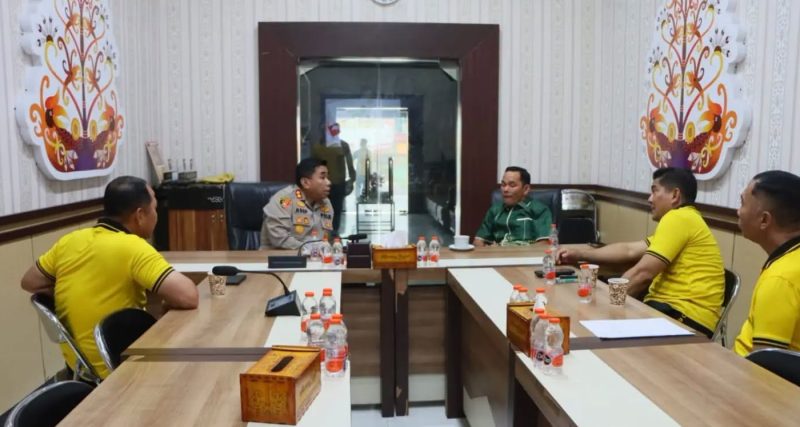 Wakil Bupati Murung Raya (Mura) Rahmanto Muhidin, S.H.I., M.H., melakukan kunjungan kerja ke Markas Polres Murung Raya, Jumat (2/10/2026)