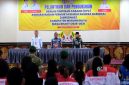 Bupati Murung Raya, Heriyus, dalam acara mengukuhkan Pengurus Dewan Pimpinan Cabang (DPC) Asosiasi Badan Permusyawaratan Desa Nasional (ABPEDNAS) Kabupaten Murung Raya masa bakti 2026–2031 di GPU Tira Tangka Balang, Puruk Cahu, Jumat (30/10/2026).