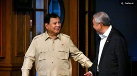 Presiden Prabowo Subianto dan Wakil Perdana Menteri (WPM) Malaysia Ahmad Zahid Hamidi. [Laily Rachev - Biro Pers, Media, dan Informasi Sekretariat Presiden] 