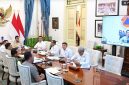 Prabowo saat memimpin rapat perkembangan penanganan karhutla secara hybrid dari Istana Merdeka, Jakarta, Senin (12/10/2026). (Dok. Biro Pers, Media, dan Informasi Sekretariat Presiden) 