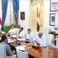 Prabowo saat memimpin rapat perkembangan penanganan karhutla secara hybrid dari Istana Merdeka, Jakarta, Senin (12/10/2026). (Dok. Biro Pers, Media, dan Informasi Sekretariat Presiden) 