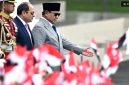 Prabowo dan Presiden Mesir Abdel Fattah el-Sisi. (ANTARA FOTO/Bayu Pratama S/sgd/nym) 