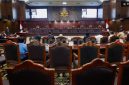 Ilustrasi sidang di Mahkamah Konstitusi, Jakarta, Selasa (16/1/2024). [Suara.com/Alfian Winanto] 