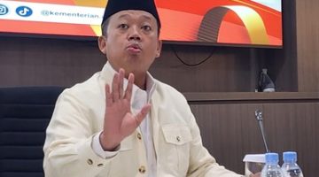 Politisi Golkar sekaligus Menteri Agraria dan Tata Ruang/Kepala Badan Pertanahan Nasional Nusron Wahid di kompleks parlemen, Senayan, Jakarta, Senin (21/9/2026). ANTARA/Fath Putra Mulya 