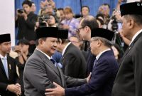 Presiden Prabowo Subianto melantik 26 anggota Wantimpres. [Biro Pers, Media, dan Informasi Sekretariat Presiden/Rusman] 