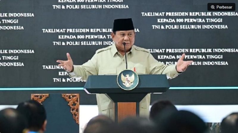 Presiden Prabowo Subianto. (foto: Biro Pers, Media, dan Informasi Sekretariat Presiden) 