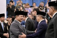 Presiden Prabowo Subianto melantik 26 anggota Wantimpres. [Biro Pers, Media, dan Informasi Sekretariat Presiden/Rusman] 