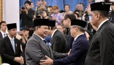 Presiden Prabowo Subianto melantik 26 anggota Wantimpres. [Biro Pers, Media, dan Informasi Sekretariat Presiden/Rusman] 